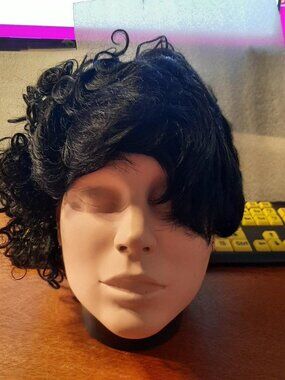 NEW ! Women Short 13 Inch Curly Wig Black